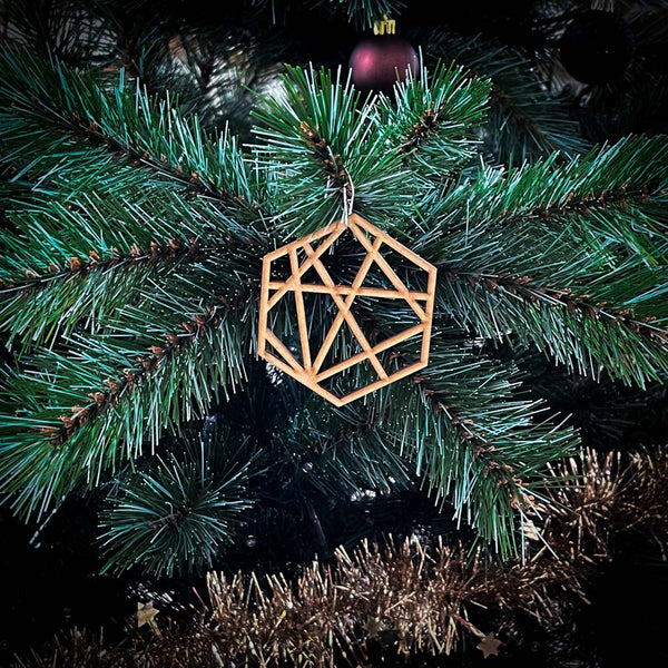 Kerstbal - Geometrisch hexagon