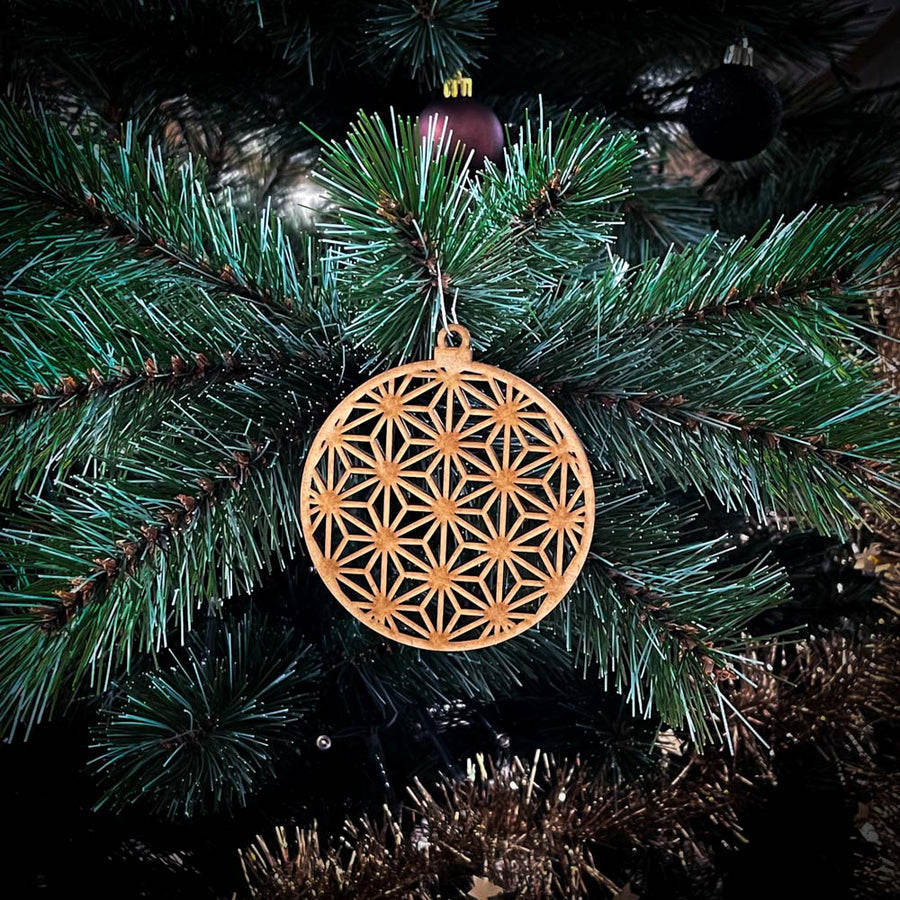 Weihnachtskugel - Runder Stern