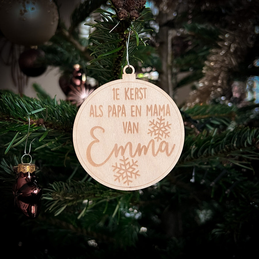 Weihnachtskugel – Erstes Weihnachtsfest für Mama und Papa