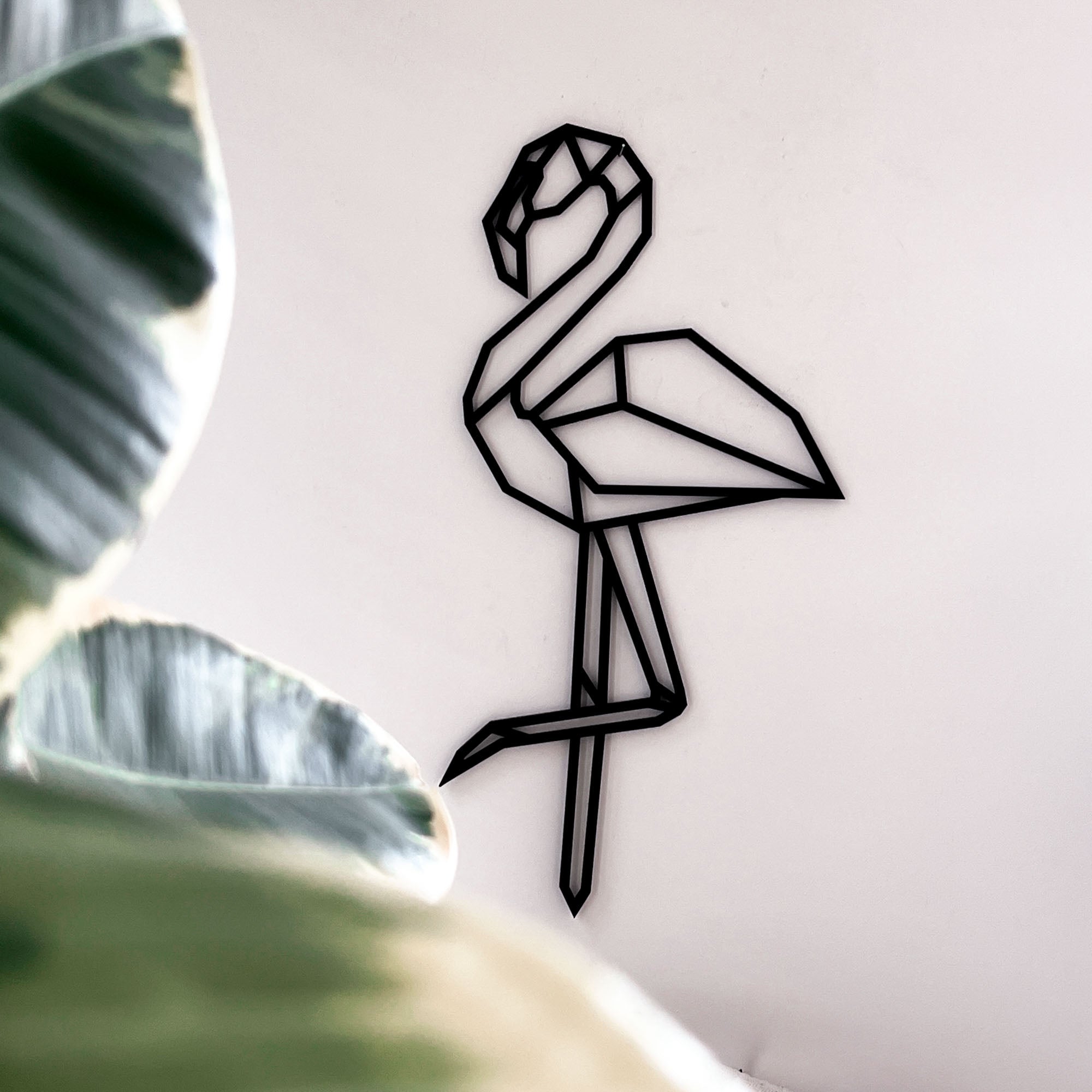 Wanddecoratie - Flamingo